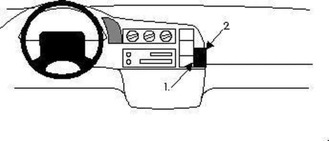 Brodit ProClip Chevrolet Astro 1996-2005 Houder - 852300
