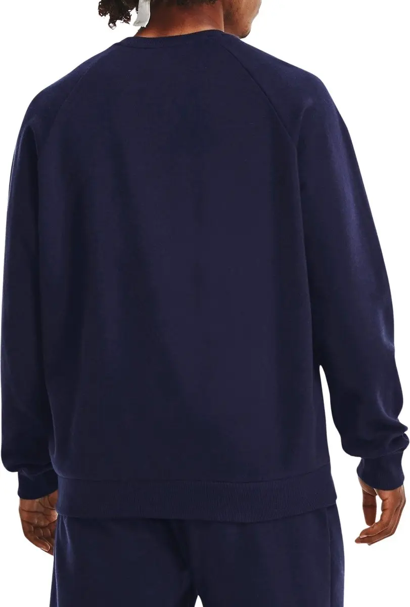 Under Armour UA Rival Fleece Crew Heren Sporttrui - Navy - afbeelding 6 van 6
