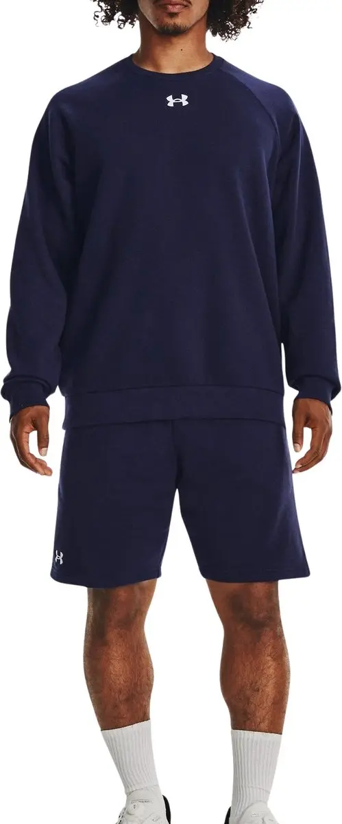 Under Armour UA Rival Fleece Crew Heren Sporttrui - Navy - afbeelding 4 van 6
