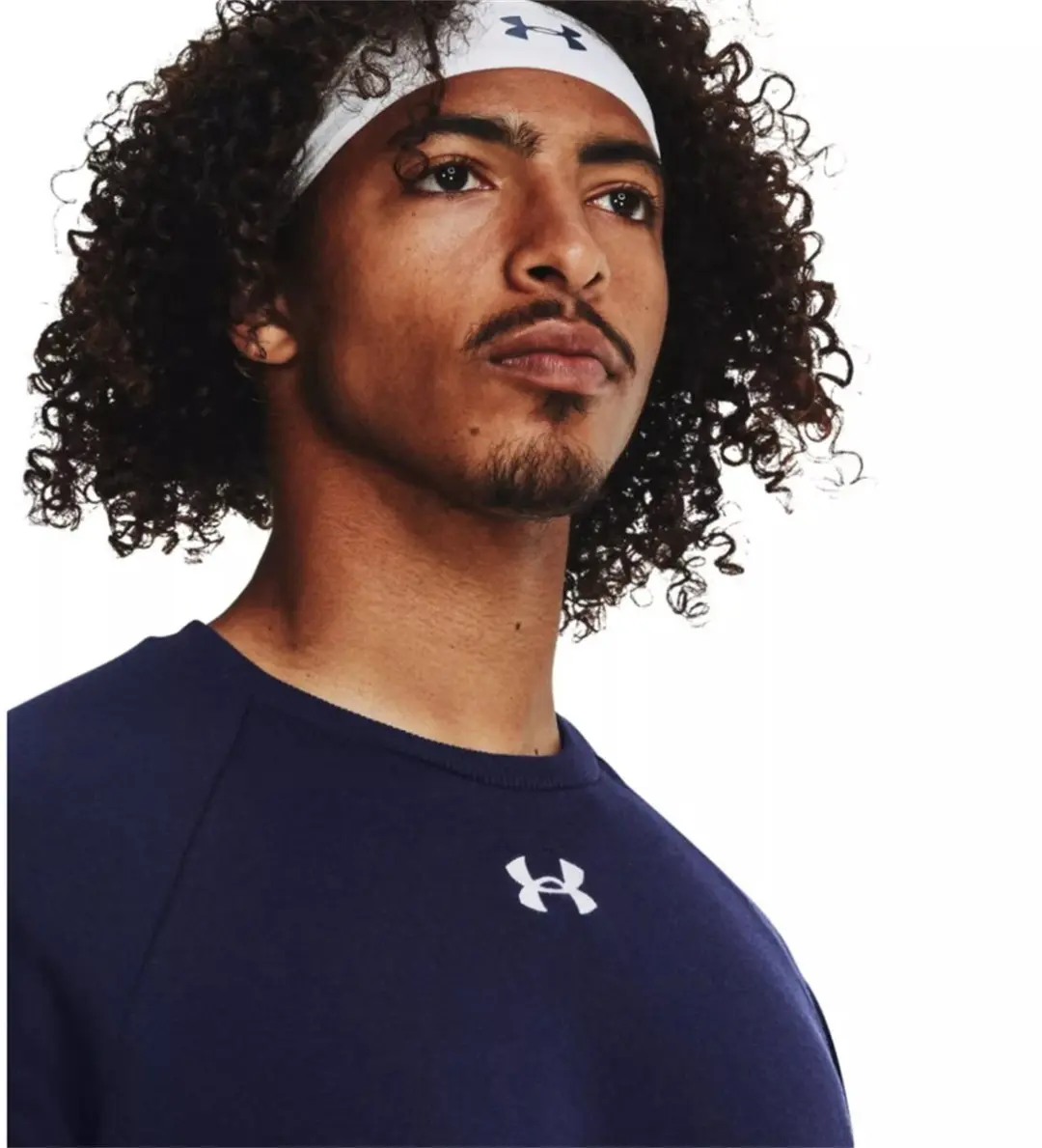 Under Armour UA Rival Fleece Crew Heren Sporttrui - Navy - afbeelding 5 van 6