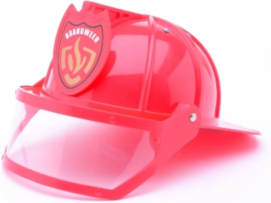 Johntoy Brandweerhelm met vizier - Rood