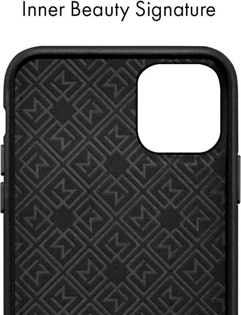 Spigen La Manon Calin Lederen Hoes iPhone 11 Pro Max 075CS27064 - Zwart