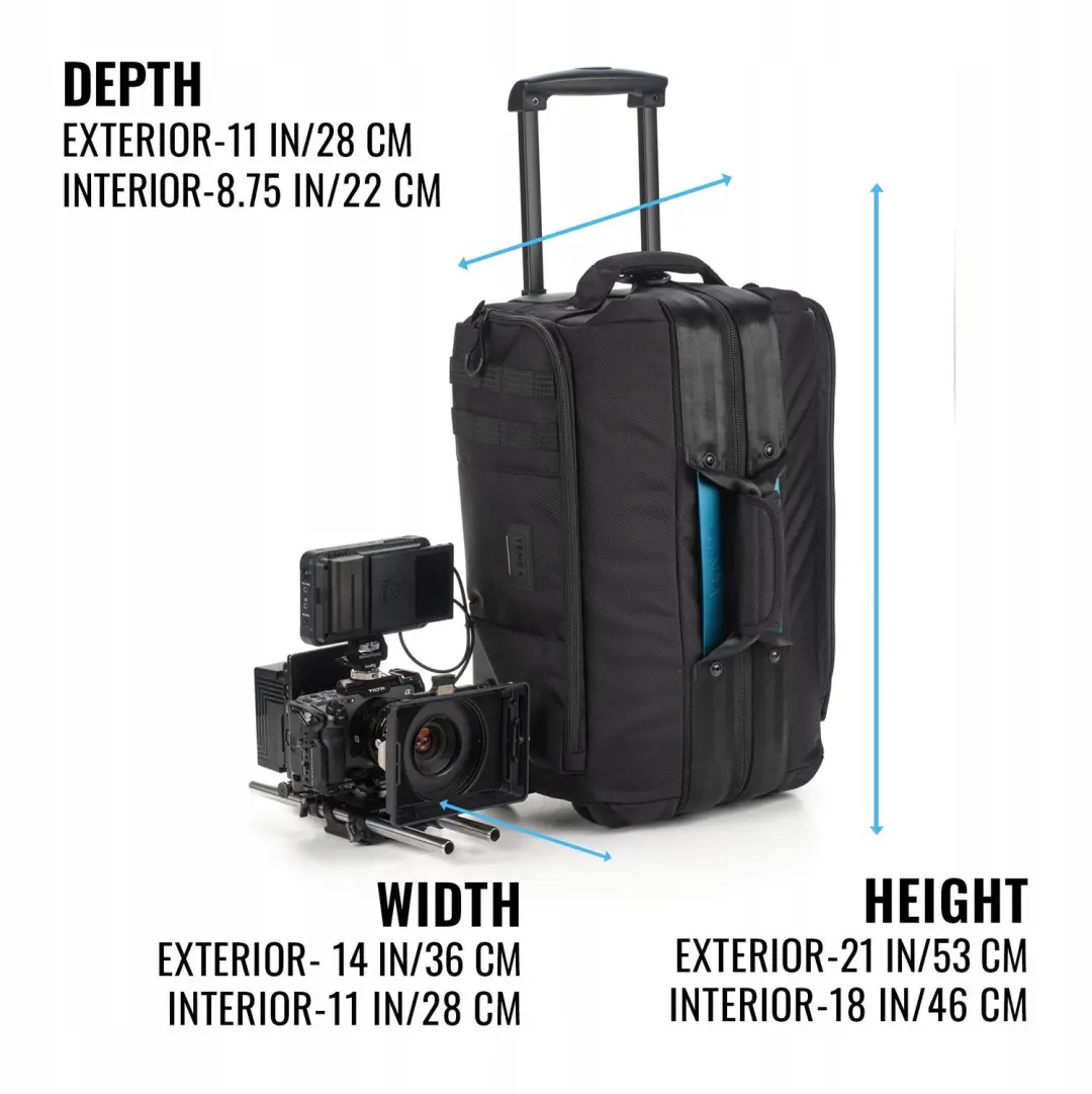 Tenba Cineluxe 21 V2 637-531 Trolley - Zwart - afbeelding 6 van 6
