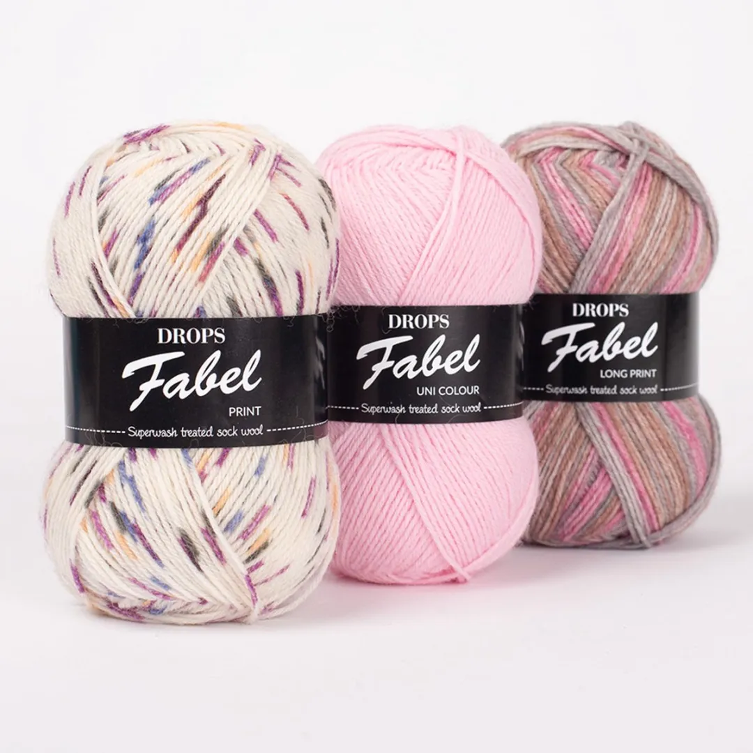Drops Fabel Wol Garen - Bessencrème