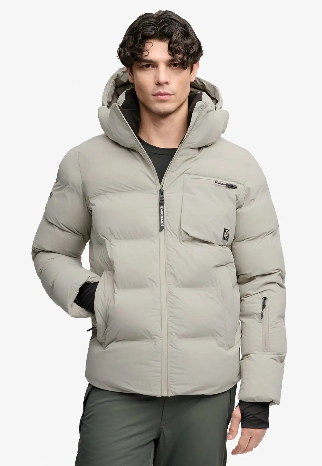 Superdry Ski Gewatteerde Jas - Willow Grey - afbeelding 5 van 6