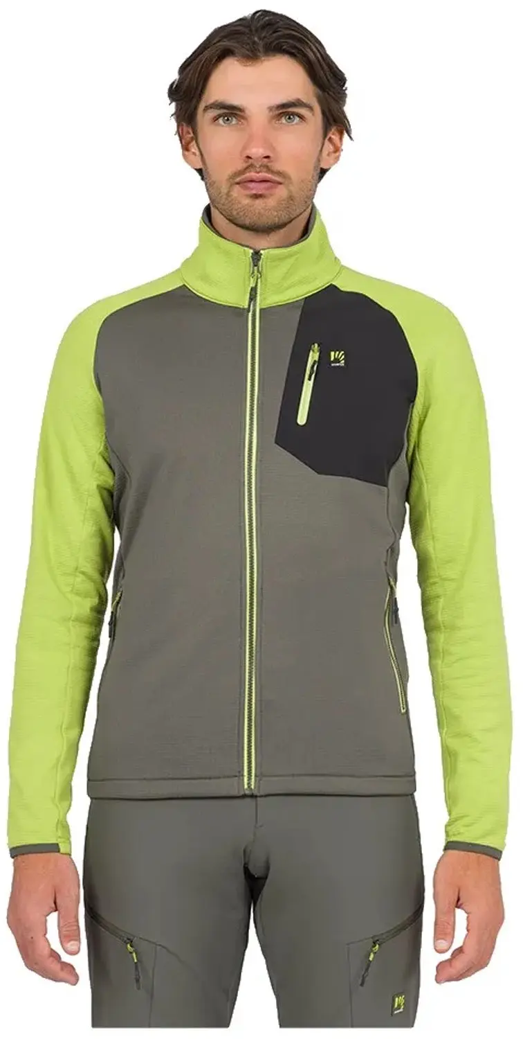 Karpos Odle Evo Fleece Met Volledige Rits Groen M Man