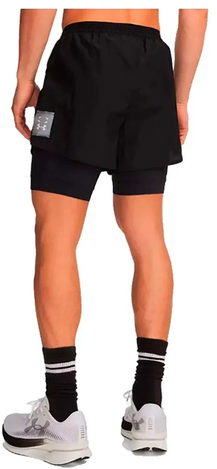 Under Armour HB Run Korte Broek - Zwart - L - afbeelding 2 van 3