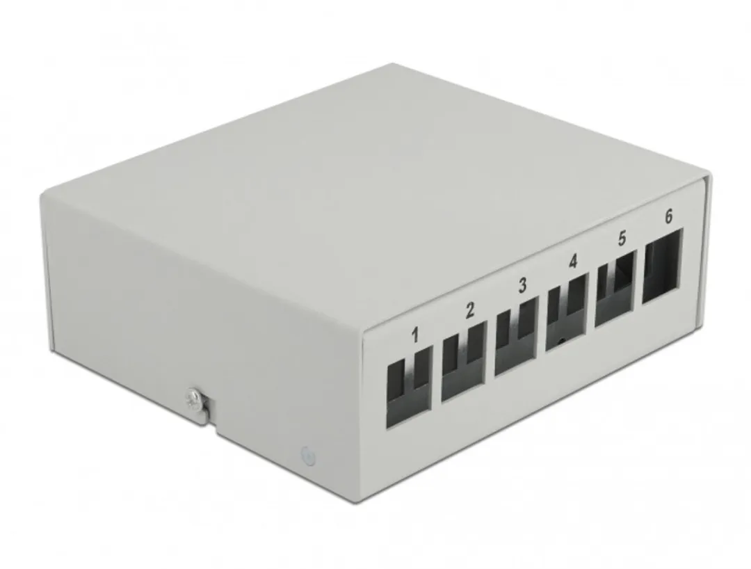 Delock 43410 Keystone Patchpaneel 6 Poorten