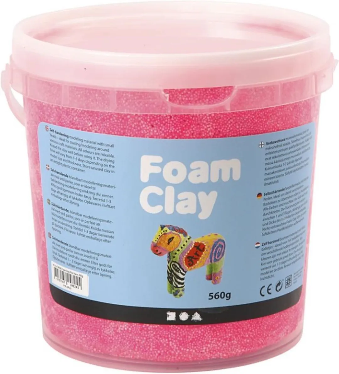 Foam Clay Neon Roze - 560 Stuks