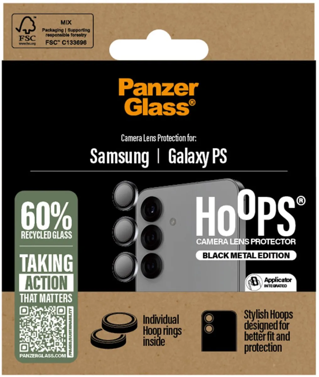 PanzerGlass PG48080 Camera Lens Protector - Samsung Galaxy S25 Edge - Zwart