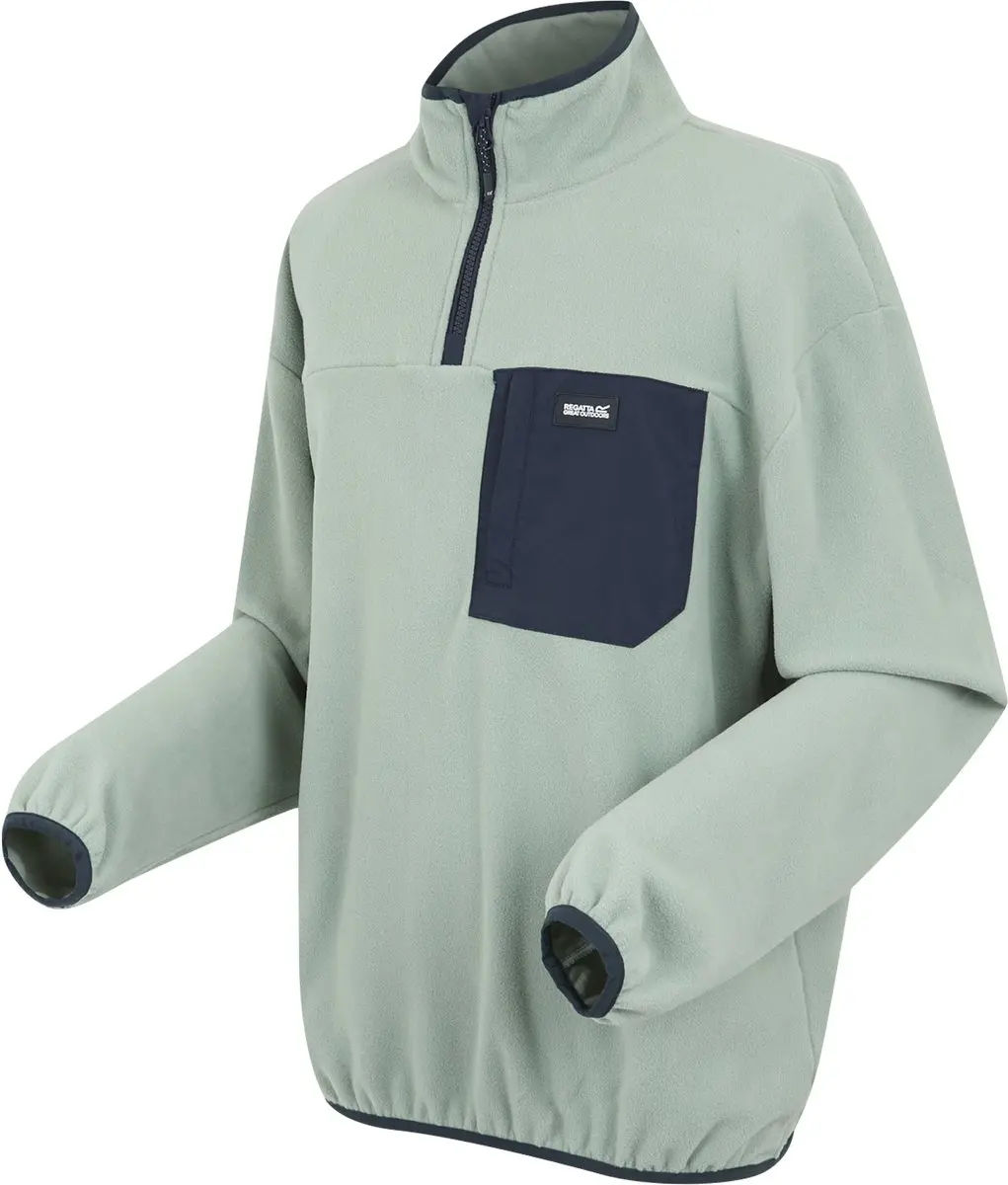 Regatta Frankie Heren Fleece Halve Rits - Grijs - 3XL - afbeelding 3 van 6