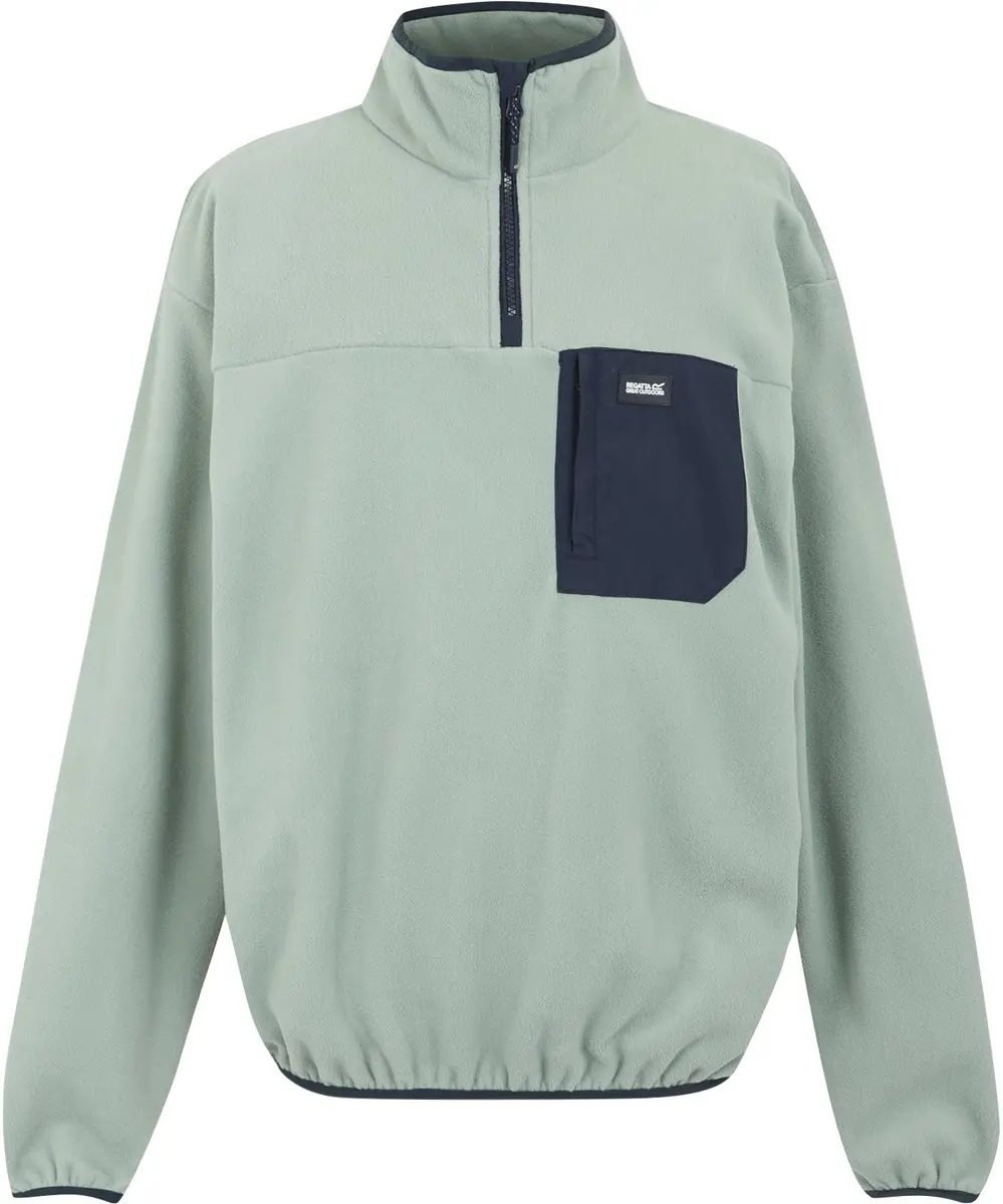 Regatta Frankie Heren Fleece Halve Rits - Grijs - 3XL - afbeelding 4 van 6