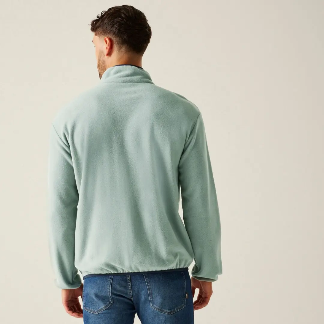 Regatta Frankie Heren Fleece Halve Rits - Grijs - 3XL - afbeelding 5 van 6