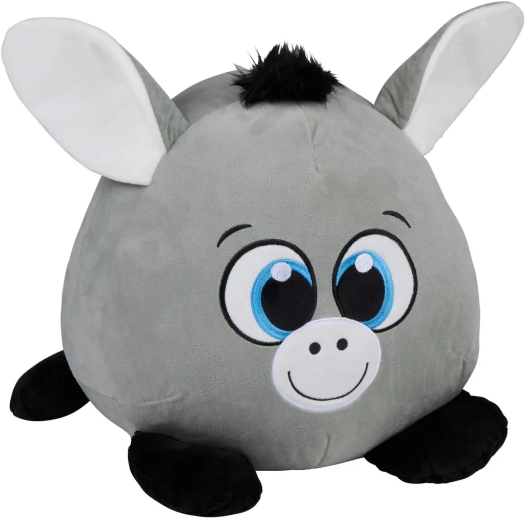 Eddy Toys Pluche Ezel Knuffel 40cm - Grijs