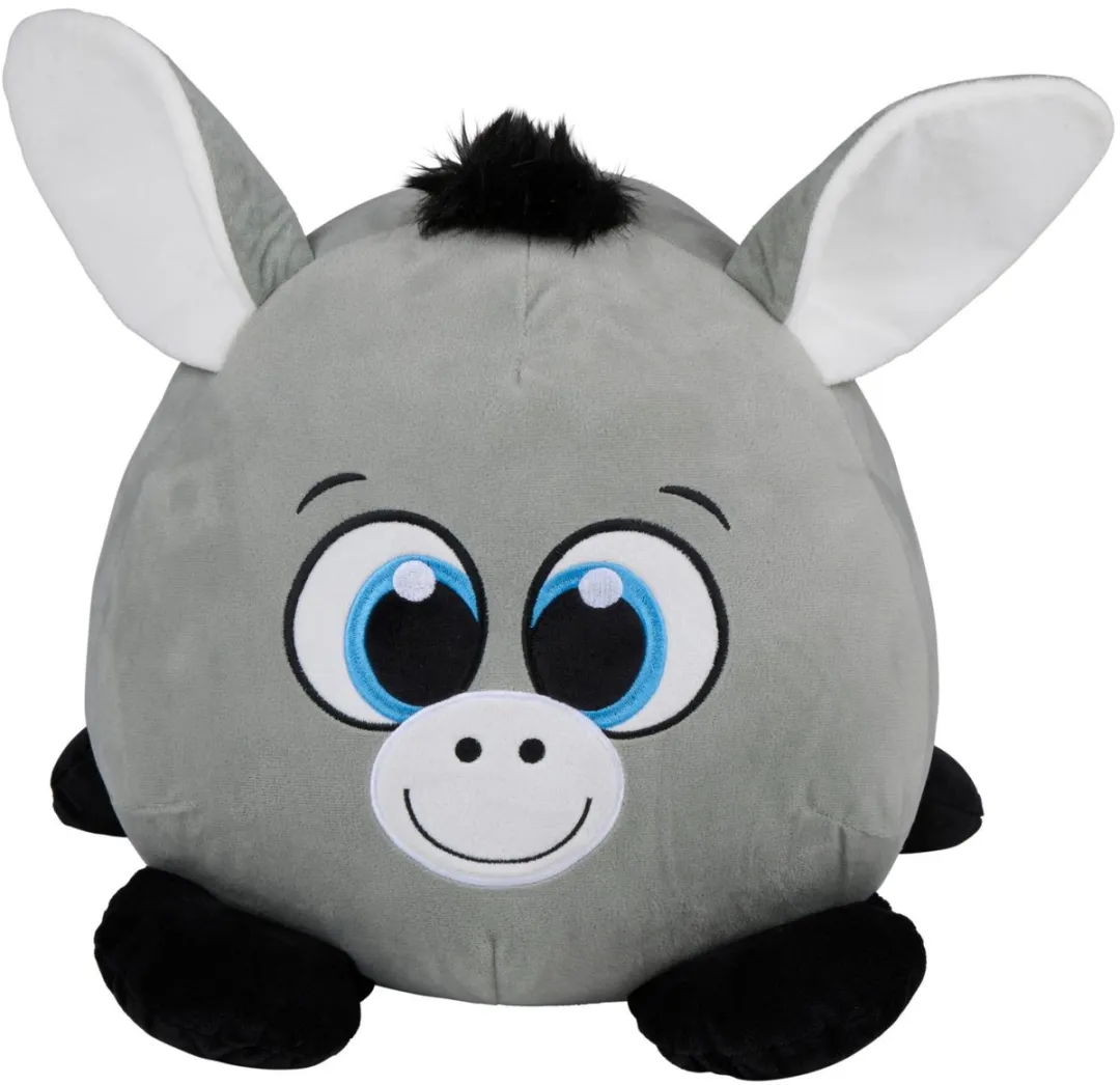 Eddy Toys Pluche Ezel Knuffel 40cm - Grijs