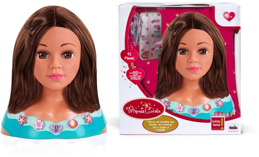 Klein Toys Princess Coralie "Mia" Make-up Kappershoofd