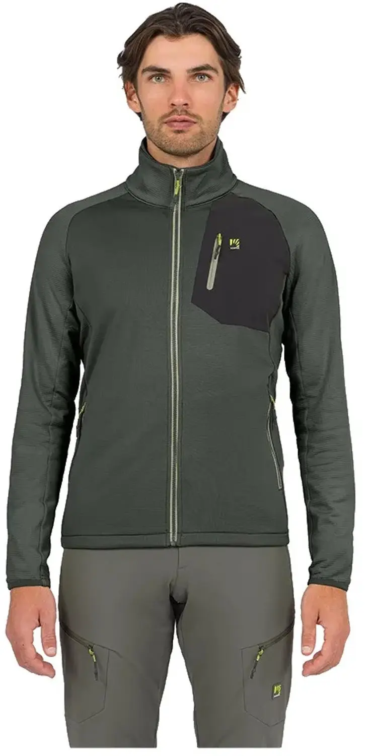 Karpos Odle Evo Fleece Met Volledige Rits Groen L Man