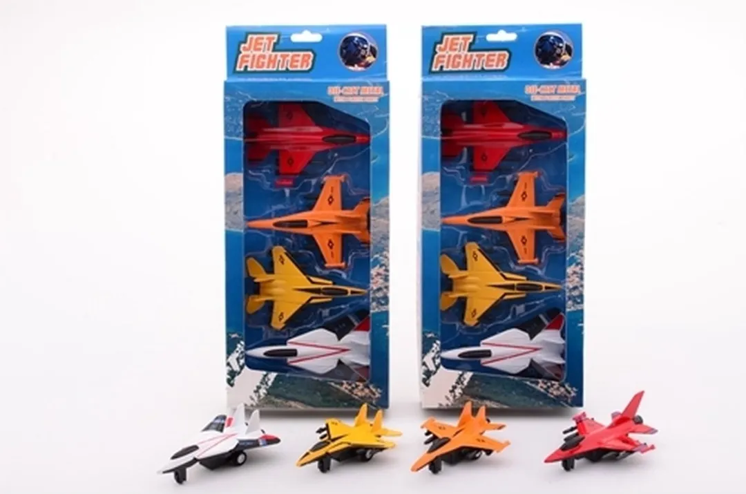 Johntoy Straaljagers Action Fighters 4-pack - Multicolor
