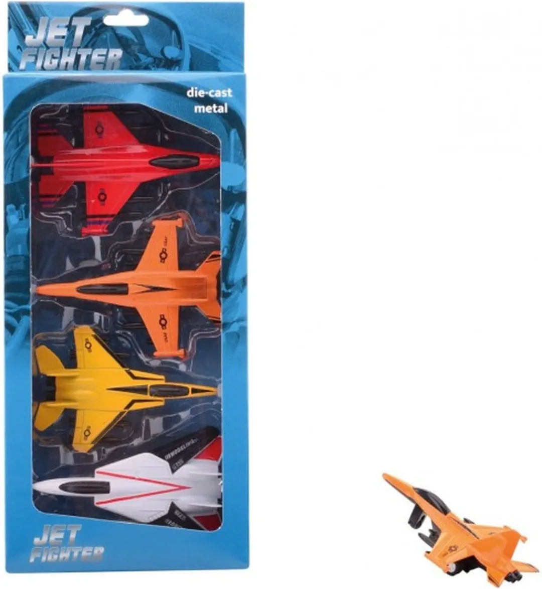 Johntoy Straaljagers Action Fighters 4-pack - Multicolor