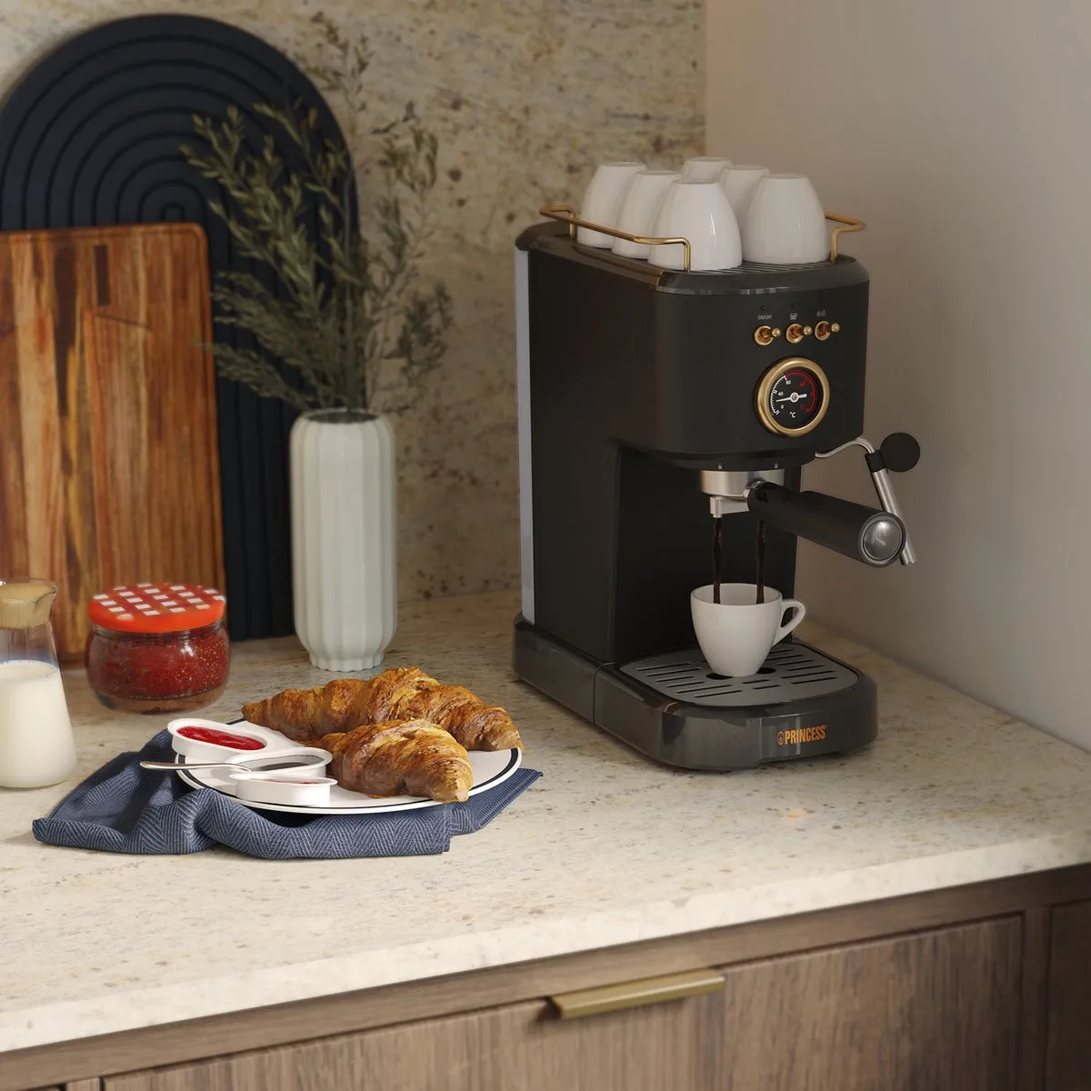 Princess 249417 Espressoapparaat - 1100W - 1.2L - Zwart