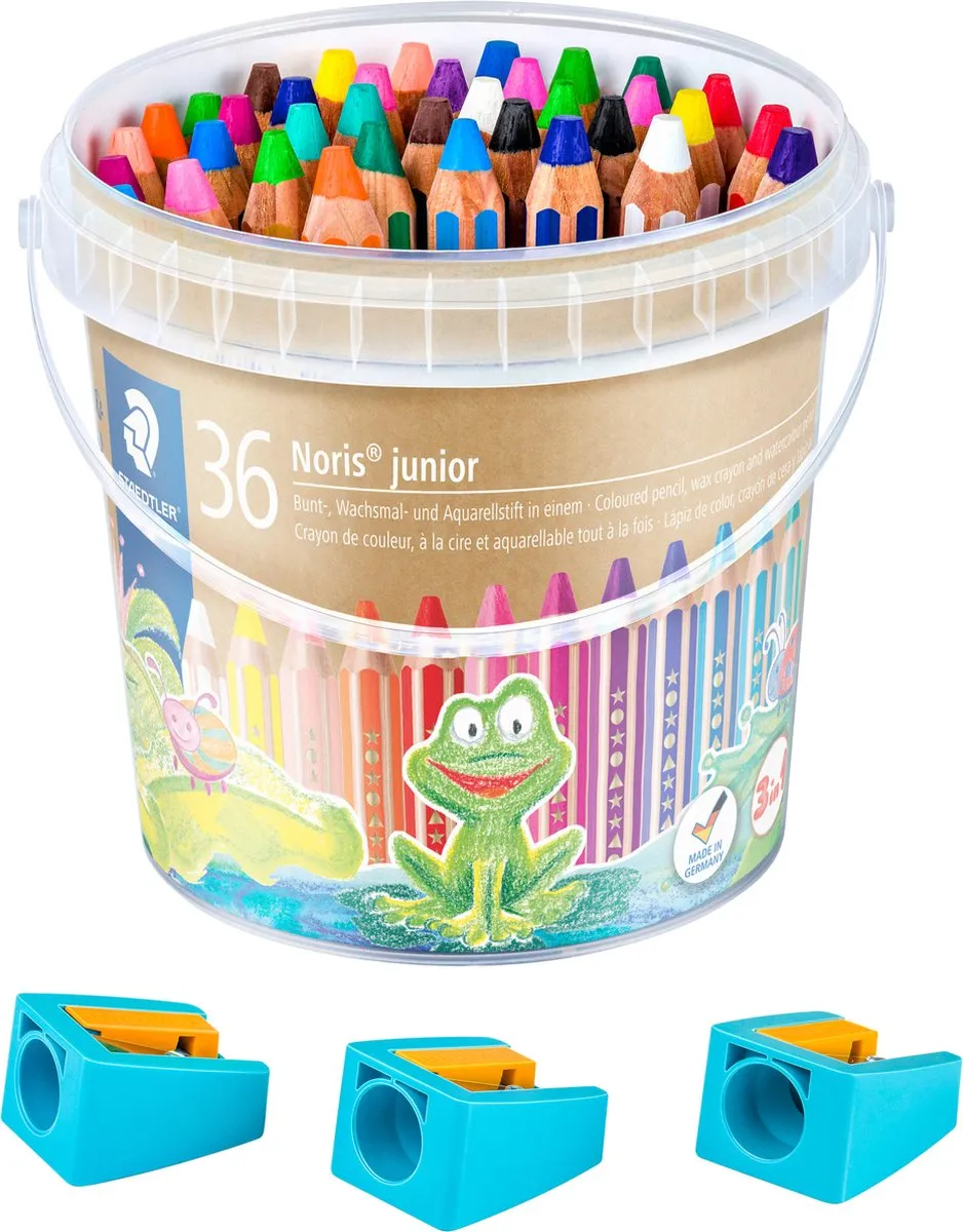 STAEDTLER Noris Junior 3-in-1 Kleurpotlood - 36 Stuks - Multi