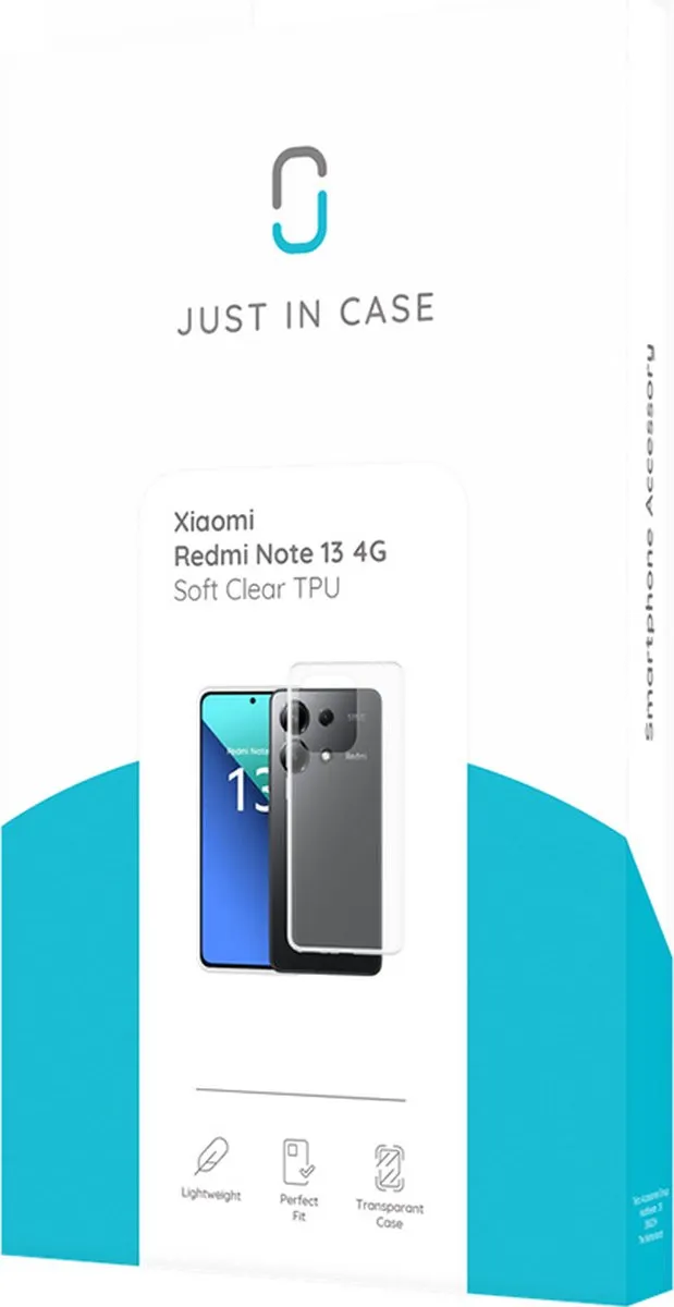 Just in Case TPU Hoesje Xiaomi Redmi Note 13 4G - Transparant