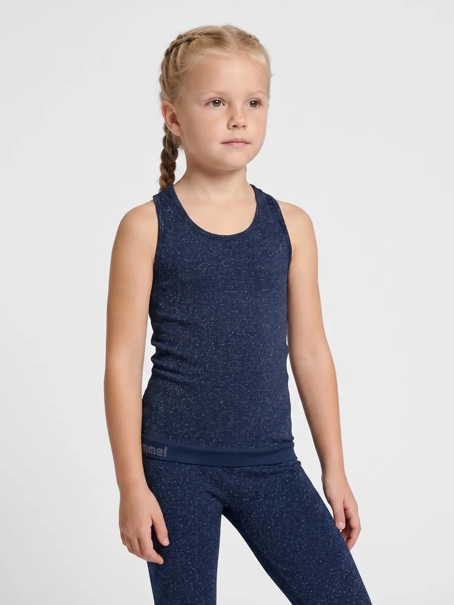 hummel Seamless Glitter - Dress Blues - 134 - afbeelding 4 van 6