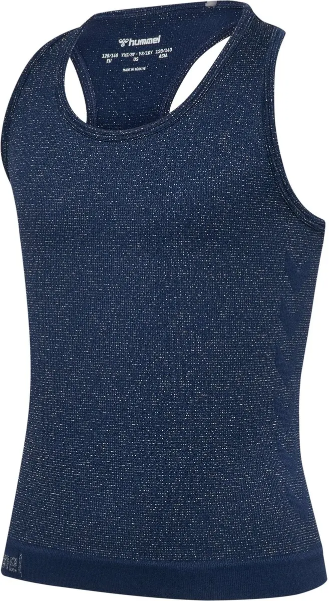 hummel Seamless Glitter - Dress Blues - 134 - afbeelding 6 van 6