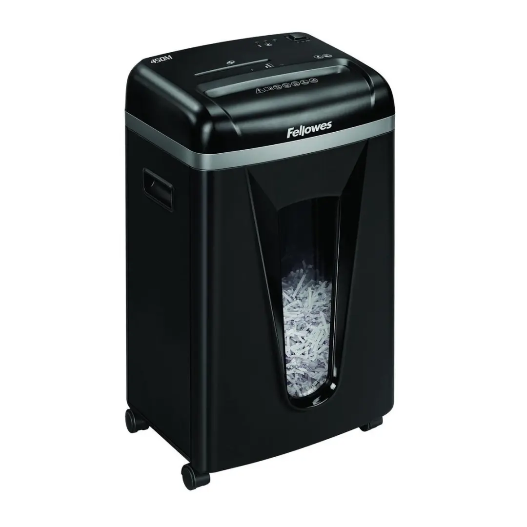 Fellowes Microshred 450M 4074101 Papiervernietiger - Zwart - afbeelding 2 van 6