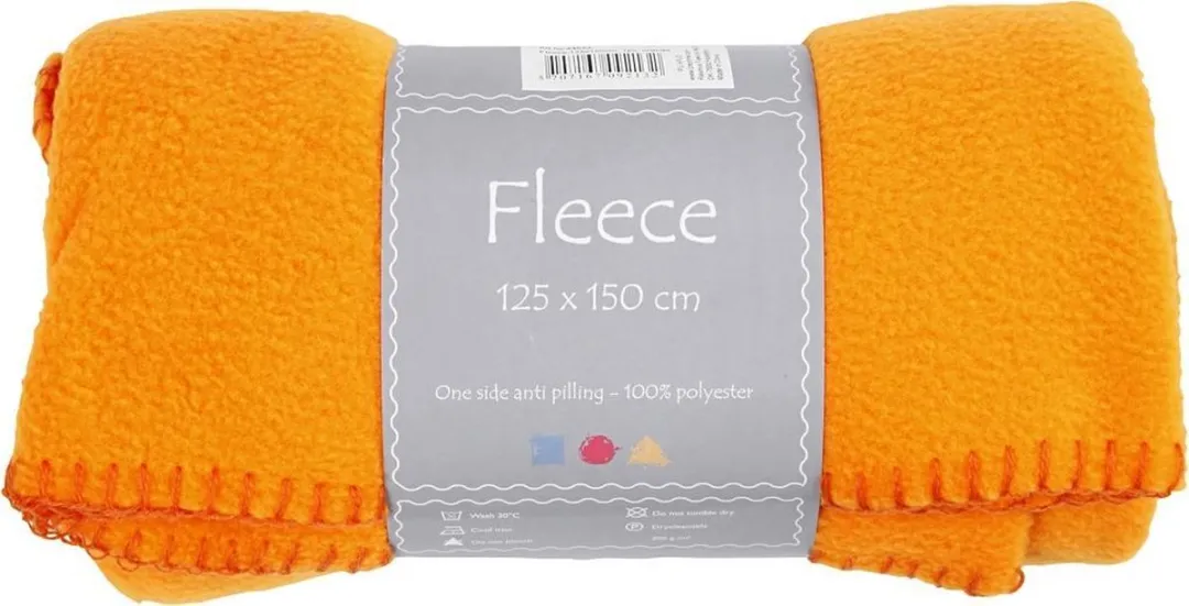 Creativ Company Fleece 125x150cm Oranje - 200 g/m²