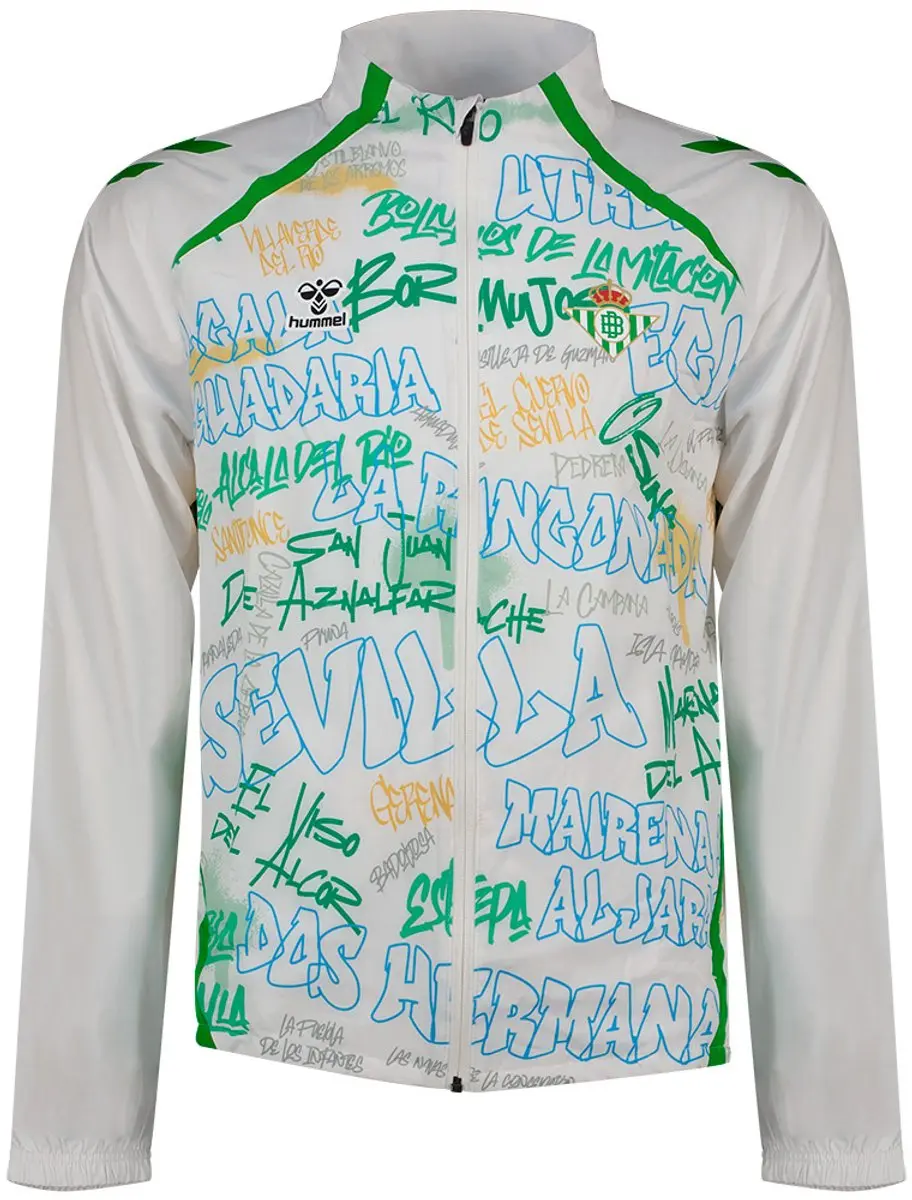 Hummel Real Betis 25/26 Presentatie Trainingsjack Wit 2XL Man