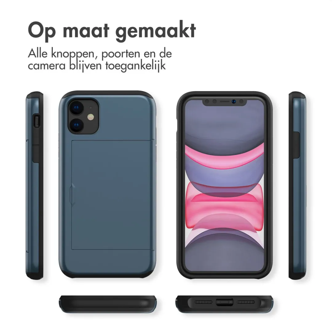 Imoshion Hoesje iPhone 11 Pro - Donkerblauw - 2 Pasjes - afbeelding 6 van 6