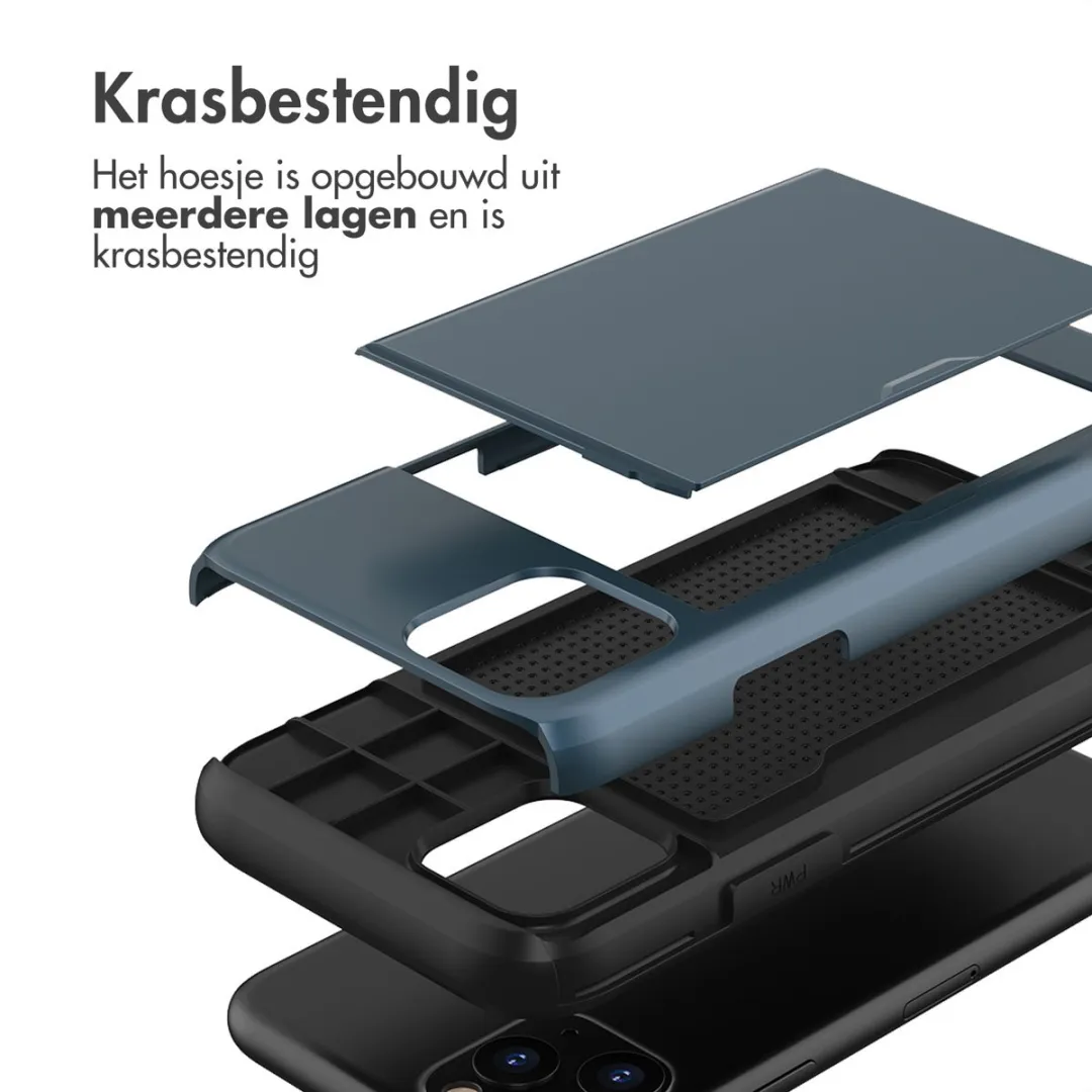 Imoshion Hoesje iPhone 11 Pro - Donkerblauw - 2 Pasjes