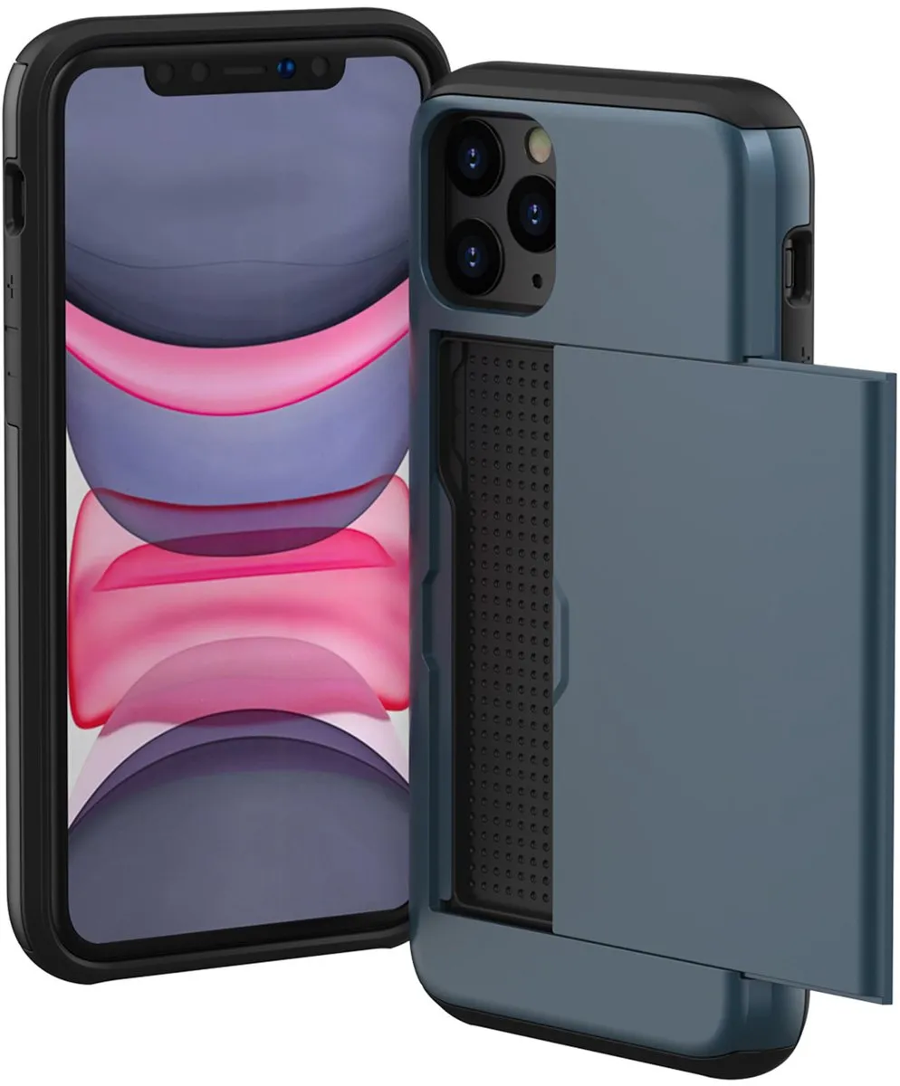 Imoshion Hoesje iPhone 11 Pro - Donkerblauw - 2 Pasjes