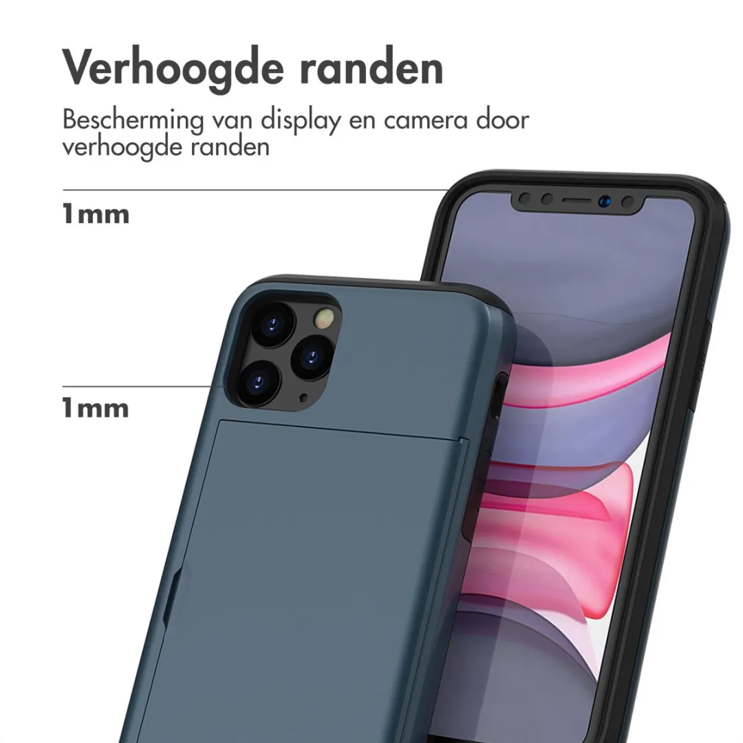 Imoshion Hoesje iPhone 11 Pro - Donkerblauw - 2 Pasjes