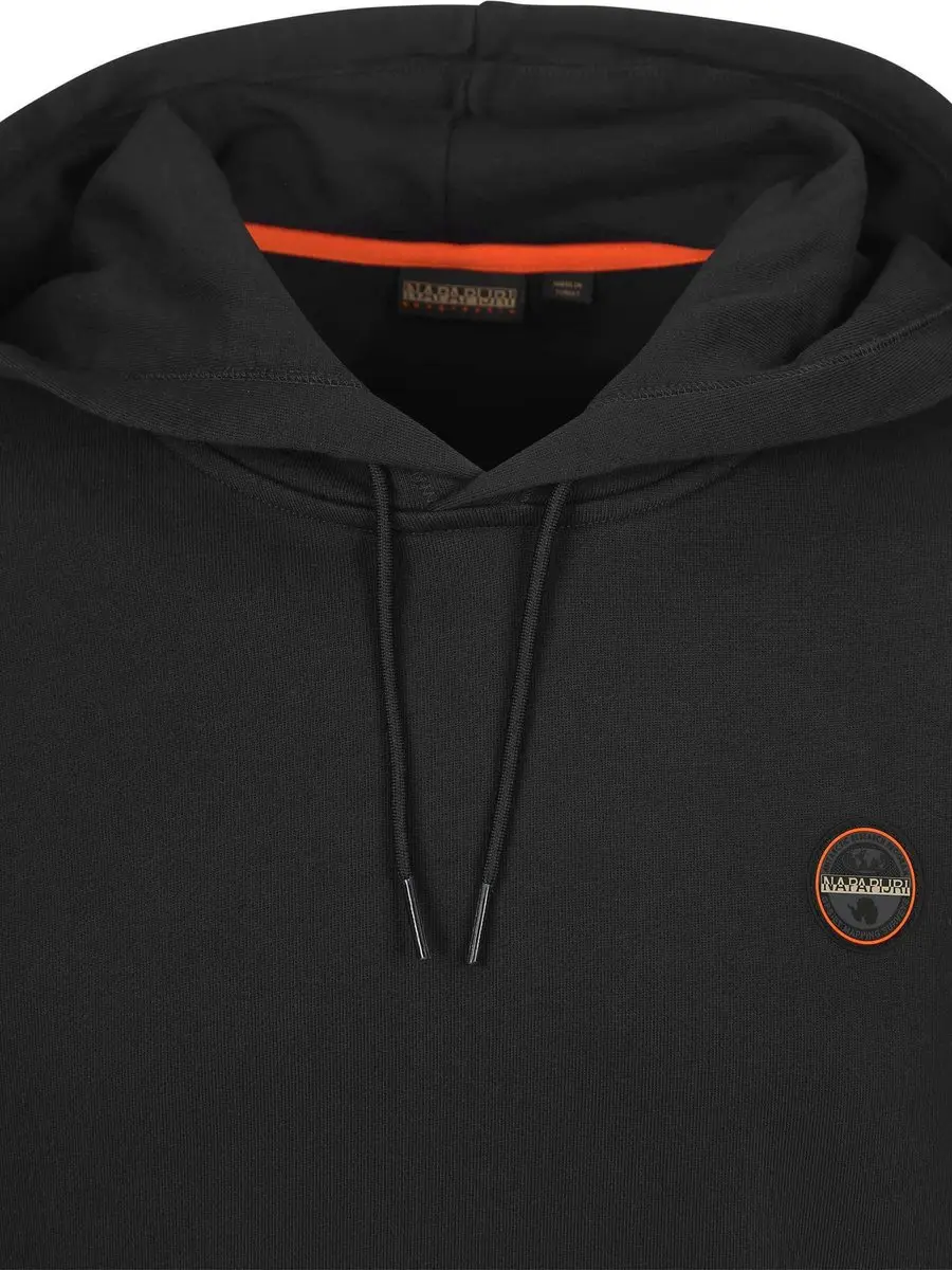Napapijri B-Badge Hoodie Heren - Zwart - M - afbeelding 3 van 6