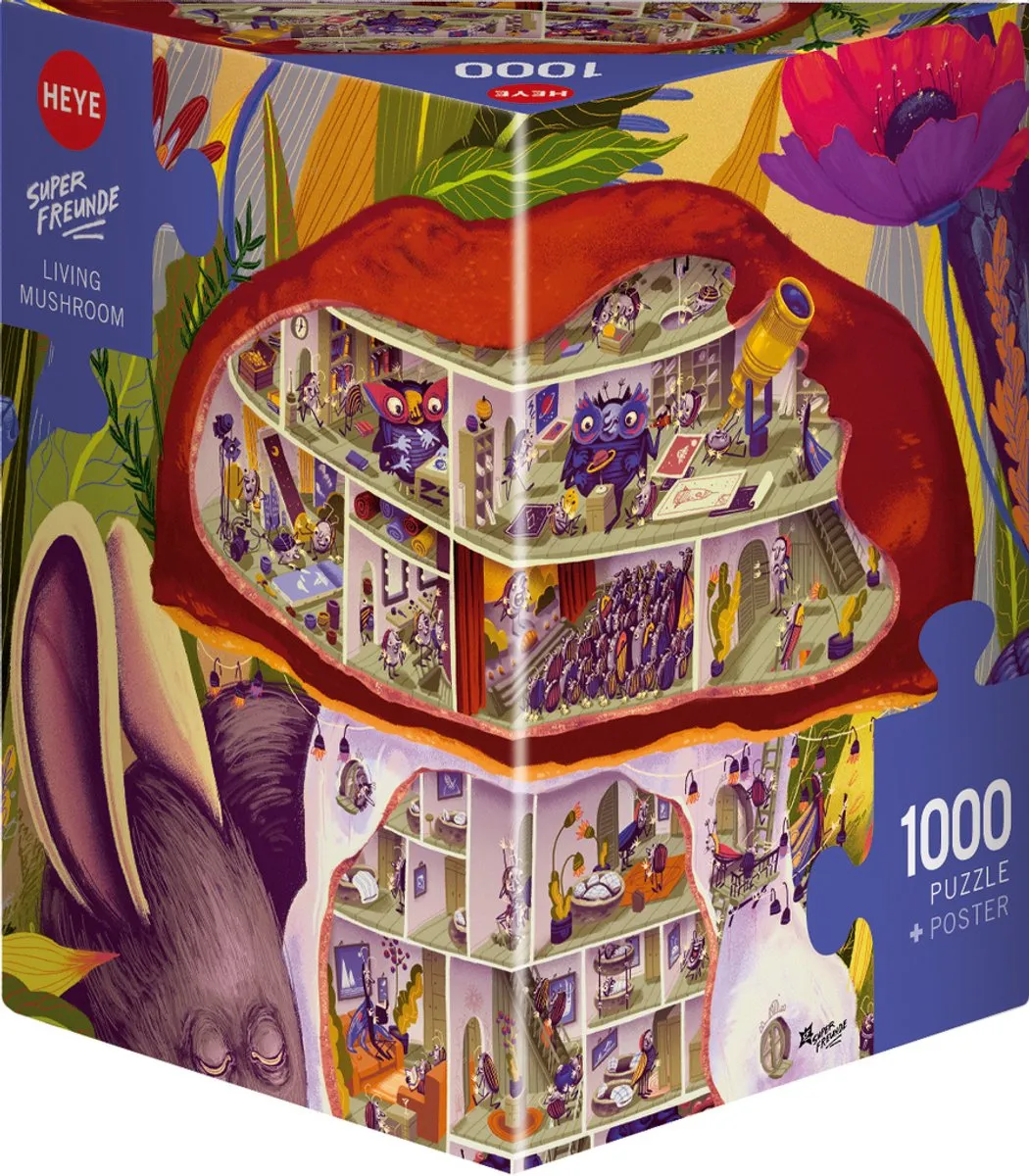 Heye Living Mushroom Puzzel 1000 Stukjes
