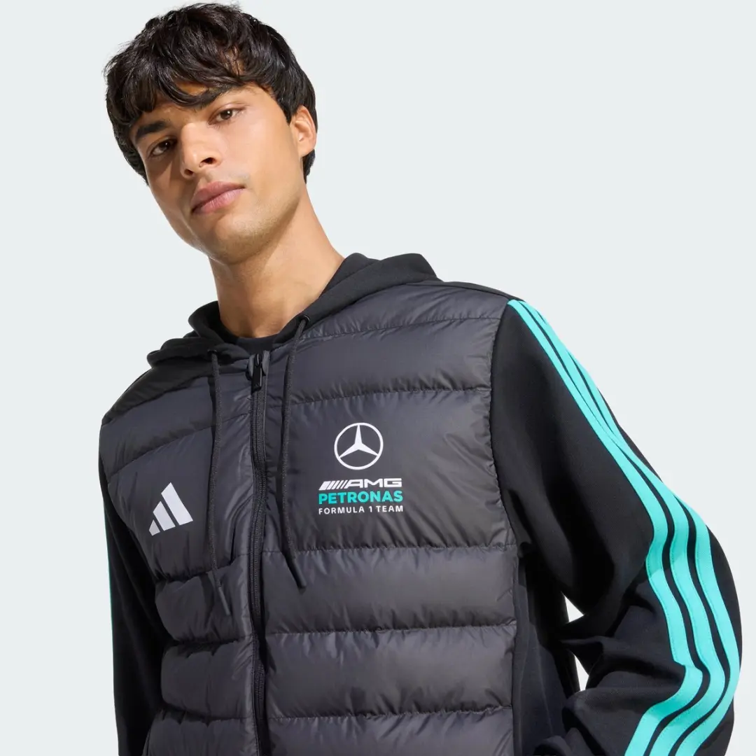 adidas Mercedes-AMG Petronas F1 Pufferjack - Heren - Zwart - afbeelding 2 van 6