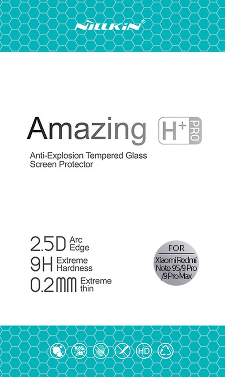 Nillkin Amazing Tempered Glass H+ Pro Xiaomi Redmi Note 9 Pro - afbeelding 3 van 3