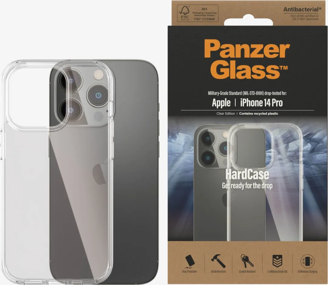PanzerGlass HardCase PZ-0402 iPhone 14 Pro - Transparant