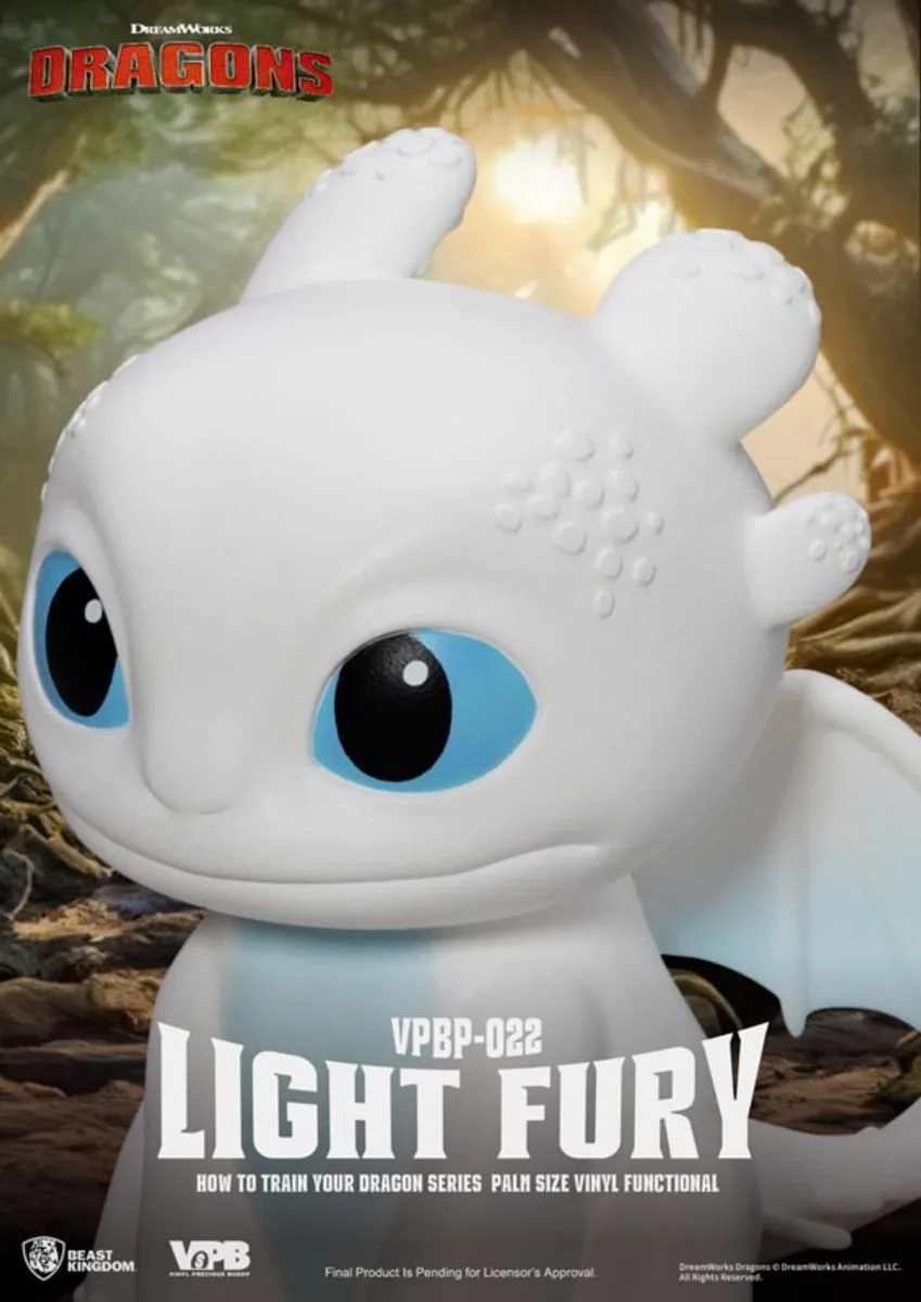 How To Train Your Dragon Piggy Vinyl Bank Light Fury 12 cm