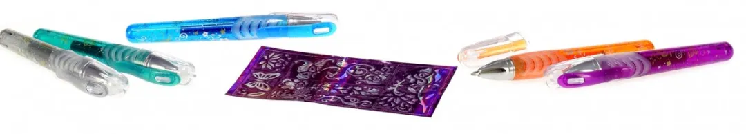 Toi-Toys Tattoo Gelpennen 5-delig - Multicolor