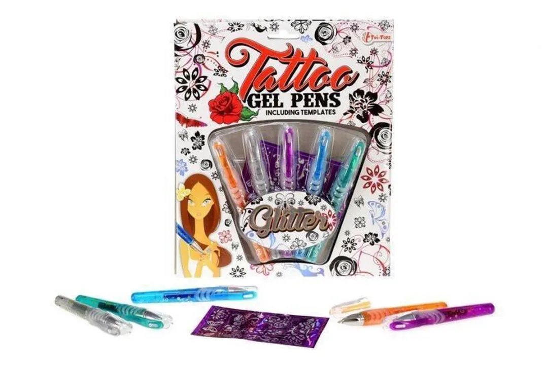 Toi-Toys Tattoo Gelpennen 5-delig - Multicolor