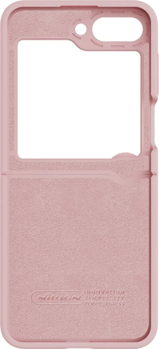 Nillkin Flex Flip Siliconen Hoesje - Samsung Galaxy Z Flip 5 - Roze - afbeelding 6 van 6
