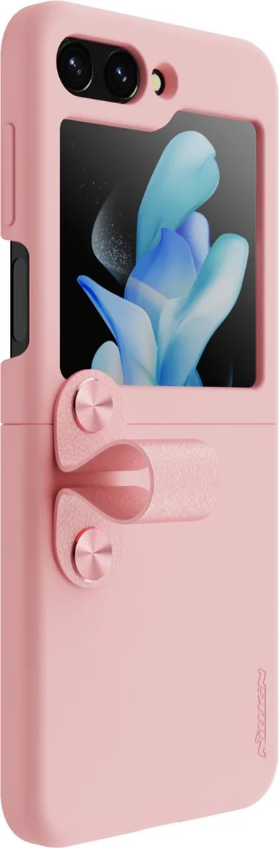 Nillkin Flex Flip Siliconen Hoesje - Samsung Galaxy Z Flip 5 - Roze