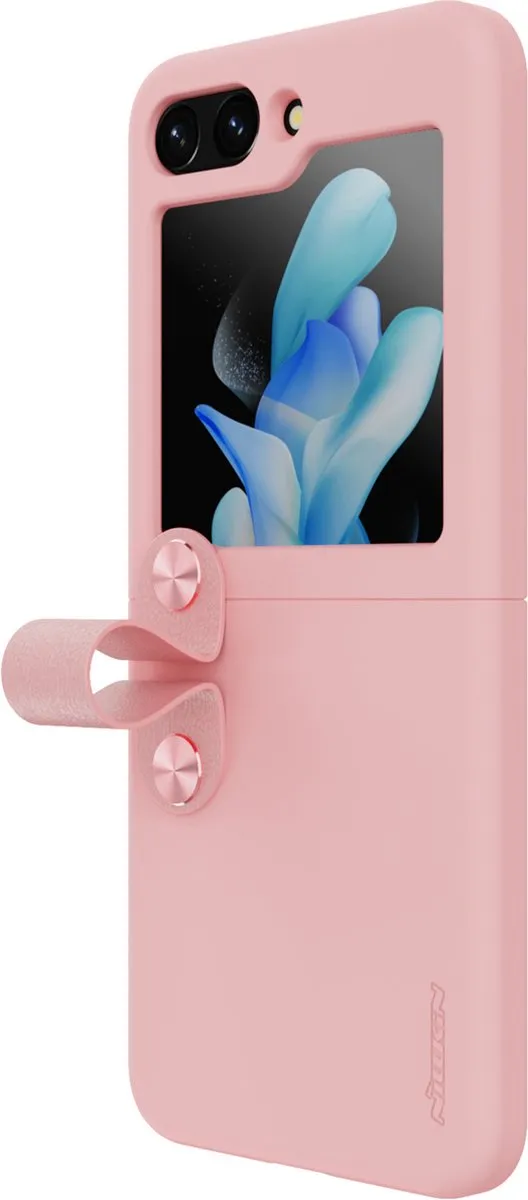 Nillkin Flex Flip Siliconen Hoesje - Samsung Galaxy Z Flip 5 - Roze