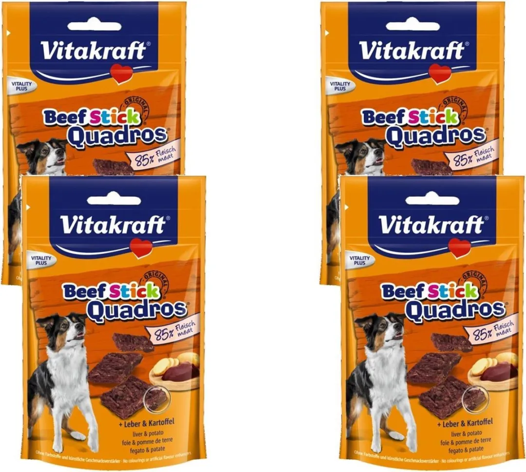 Vitakraft Beef Stick Quadros Lever & Aardappel