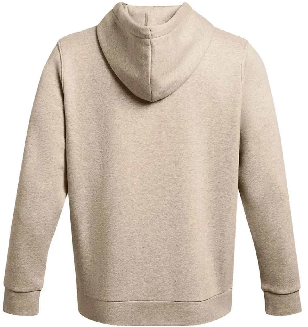 Under Armour UA Icon Fleece Hoodie-BRN Heren Sporttrui - Timberwolf Taupe Light Hthr - Timberwolf Taupe - afbeelding 3 van 6