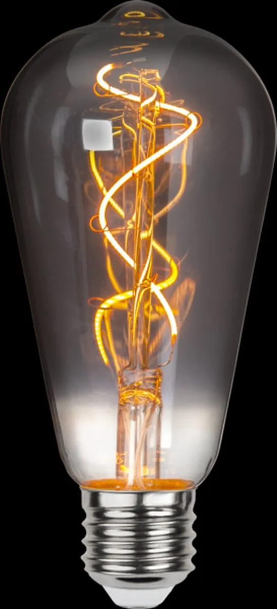 Star Trading Druppel-Edison Rookglas E27 3W