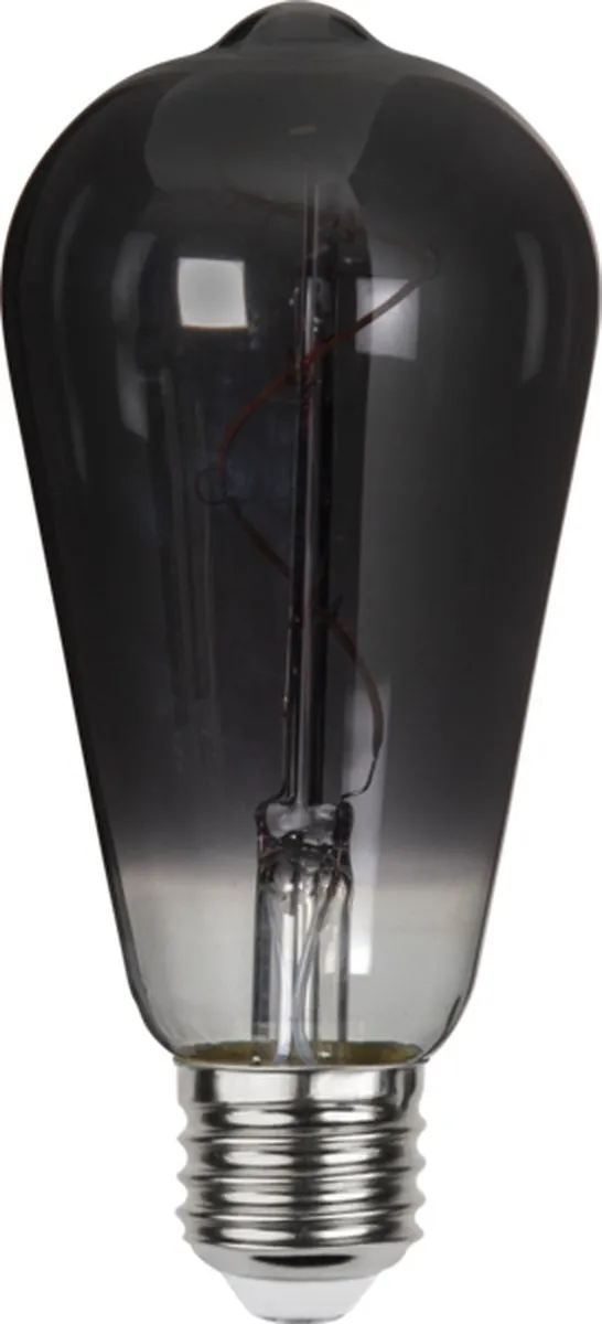 Star Trading Druppel-Edison Rookglas E27 3W - Warm Wit